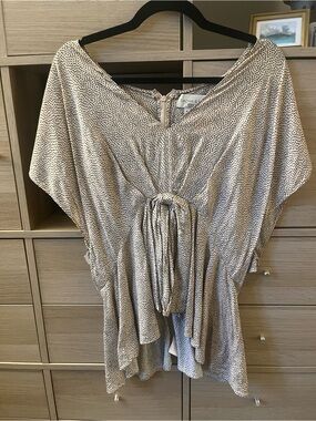 Sachin + Babi Tie-Front Dot Top